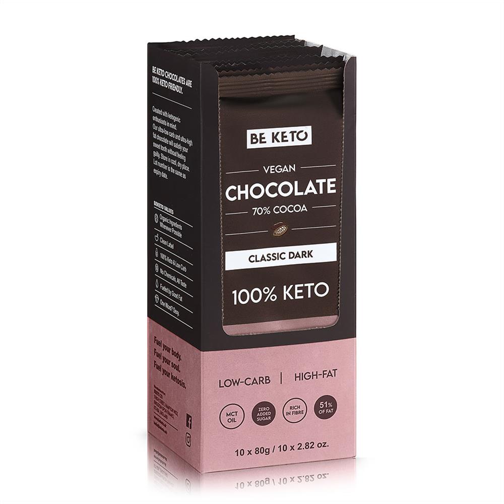 Vegan Keto Chocolate + MCT Classic Dark 80g