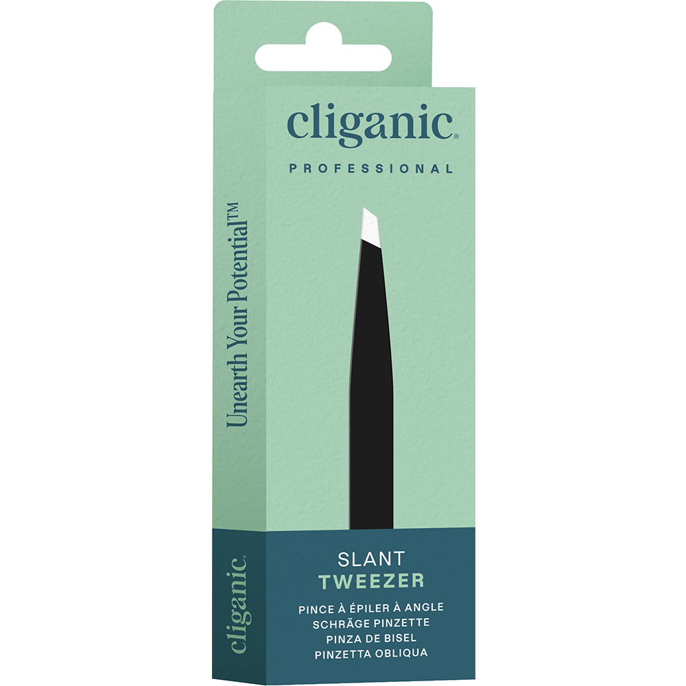 Cliganic Slant Tweezers BK