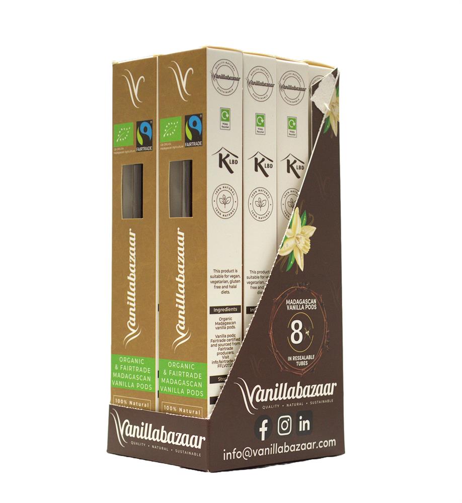 Organic and Fairtrade Madagascan Vanilla Pods 2 Pods