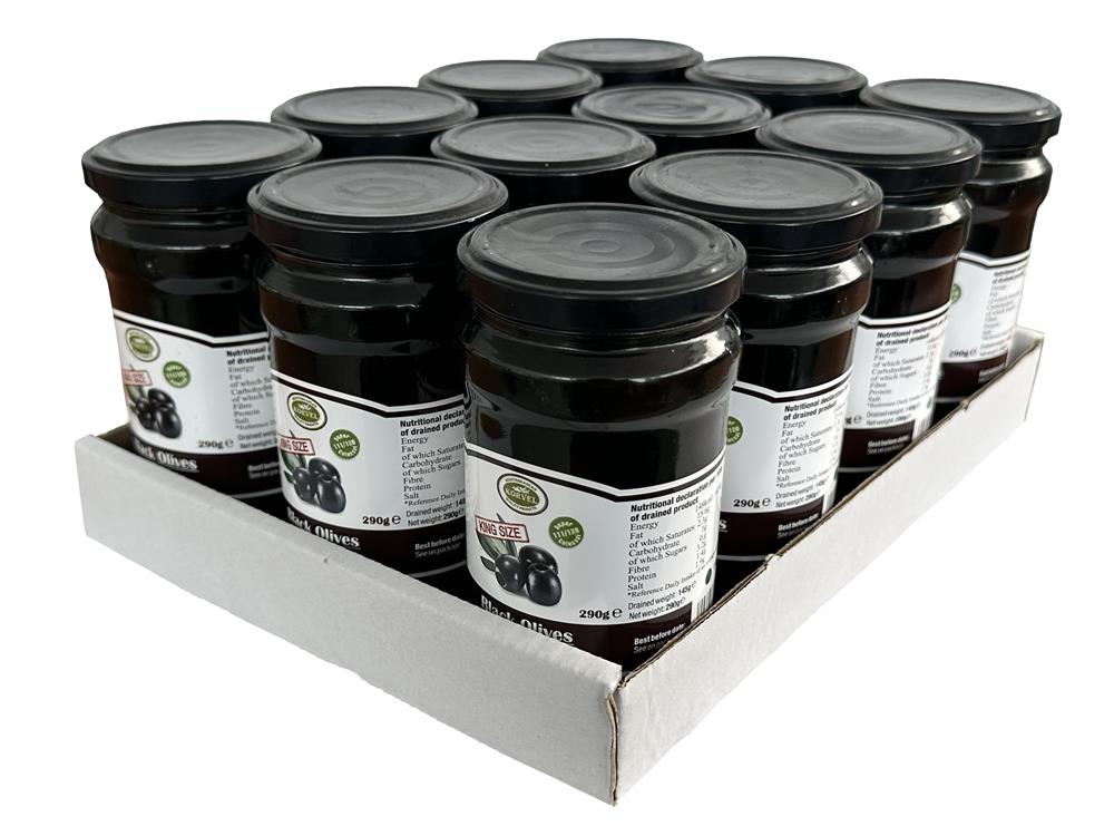 Black Olives Pitted (Pack of 2)