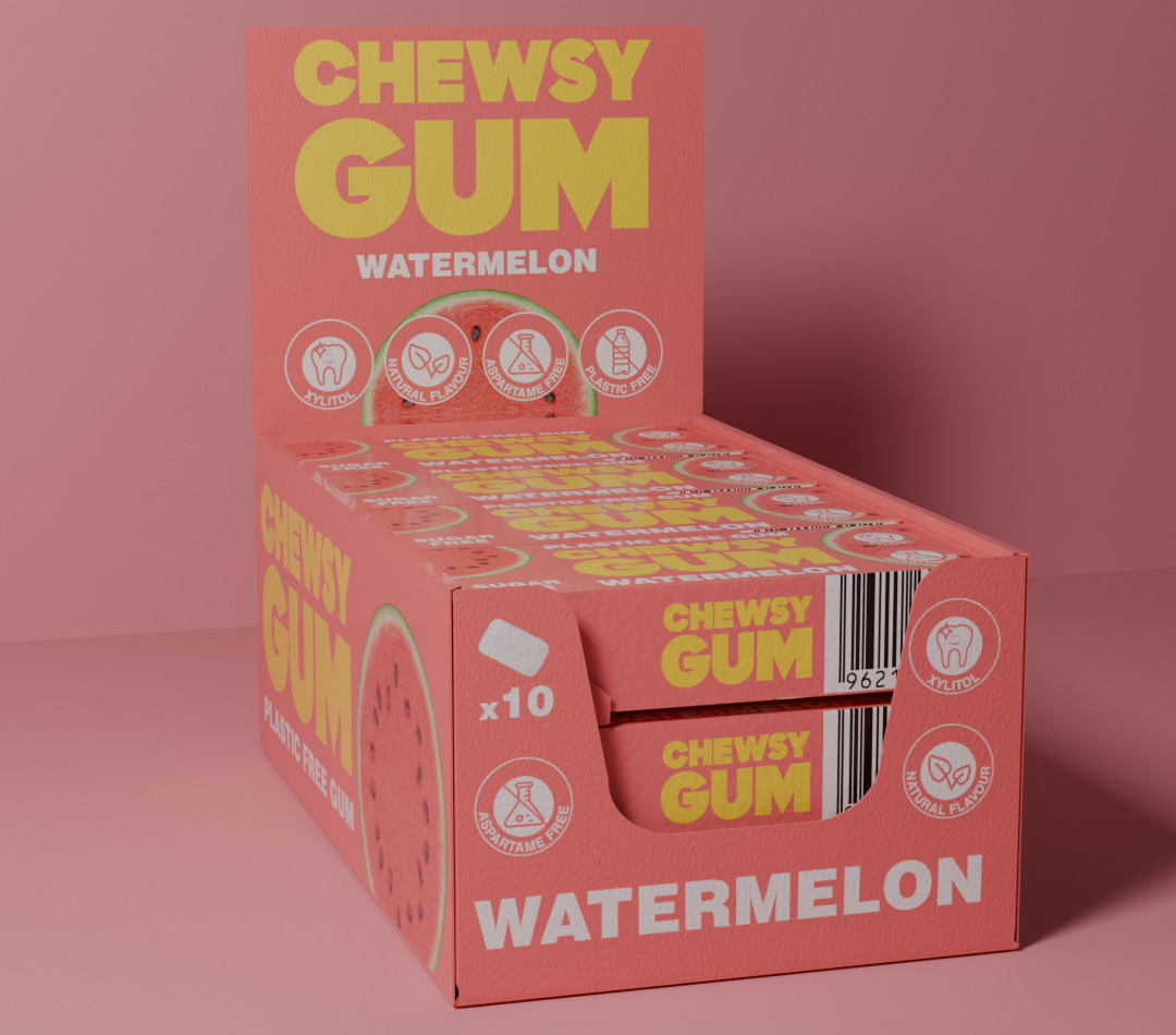 Chewsy Watermelon Gum (Pack of 2)