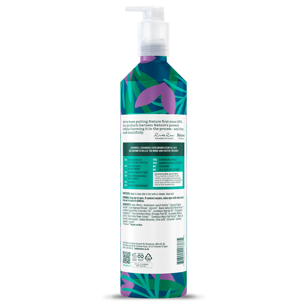 Lavender & Geranium Body Wash - 500ml Metal