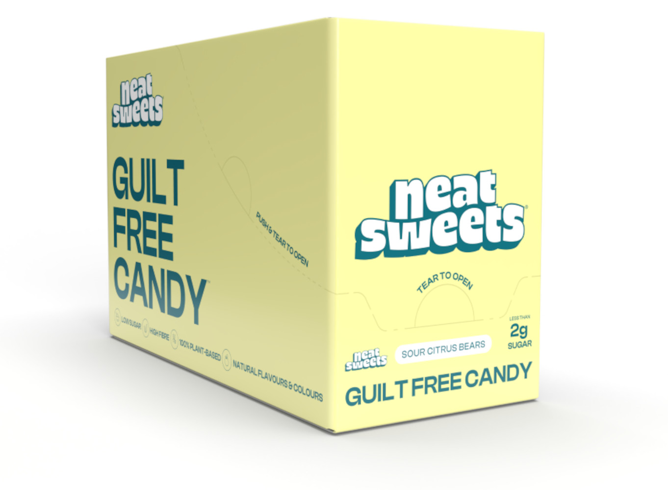 Low Sugar Plant Based Sour Citrus Gummy Bears 50g
