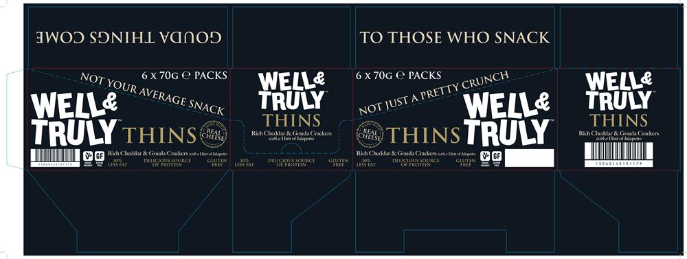 Cheezy Thins with Jalapeno (Pack of 6)