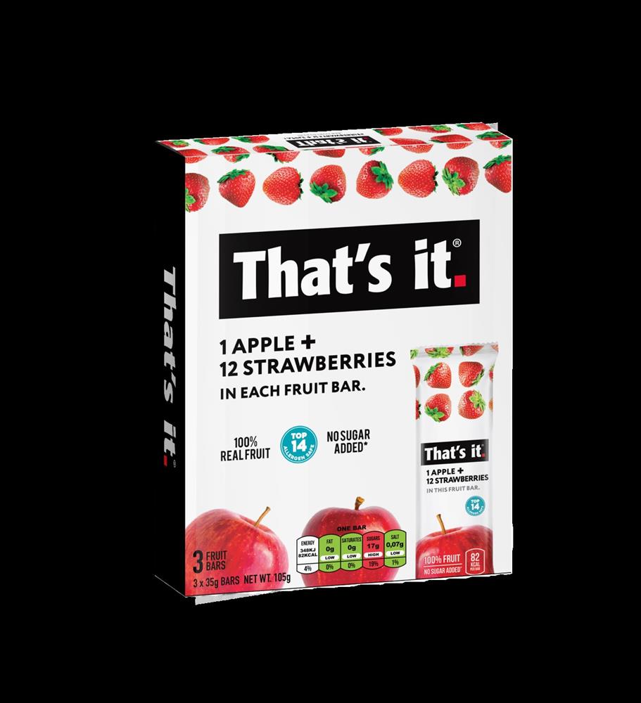 Fruit Snack Bar - Apple & Strawberry 35g