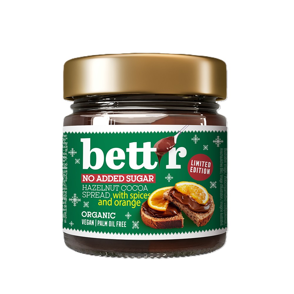 No Added Sugar Christmas Spread with Spices and Orange 250g