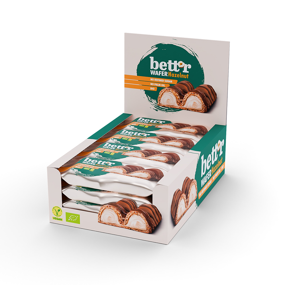 Wafer Bar with Hazelnut Cream (Pack of 16)