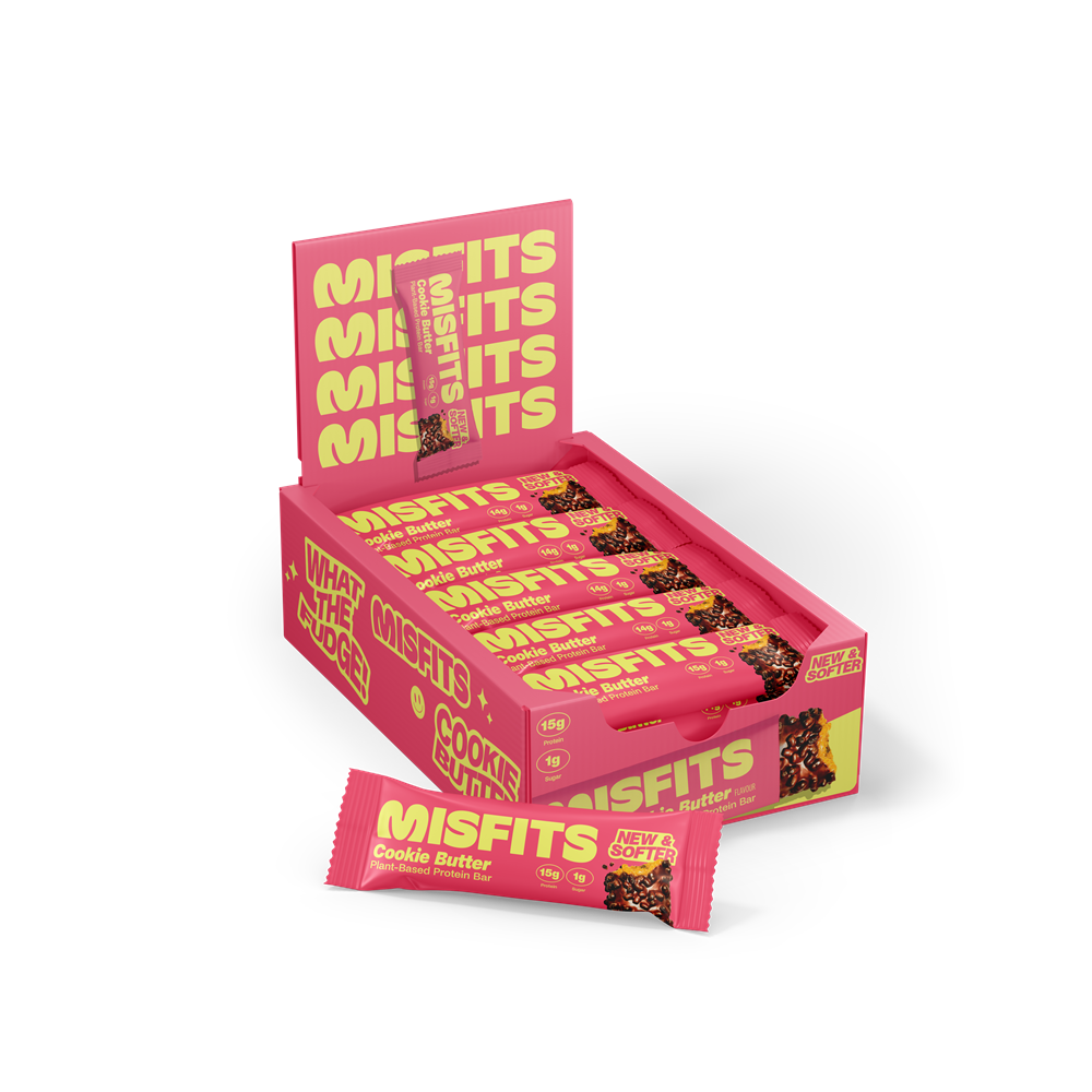 Misfits Plant-Based Cookie Butter Protein Bar 50g