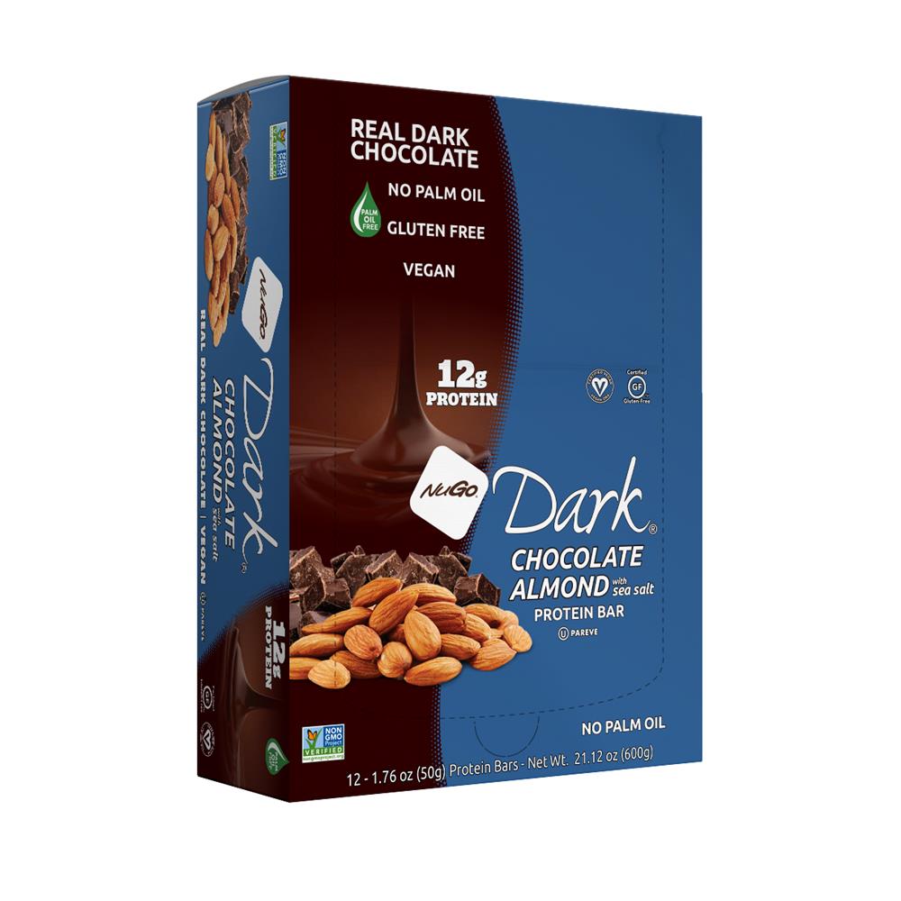 Dark Chocolate Almond Bar (Pack of 12)