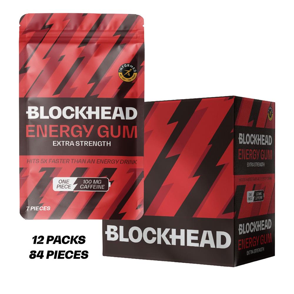 Energy Gum Extra Strength (Pack of 12)