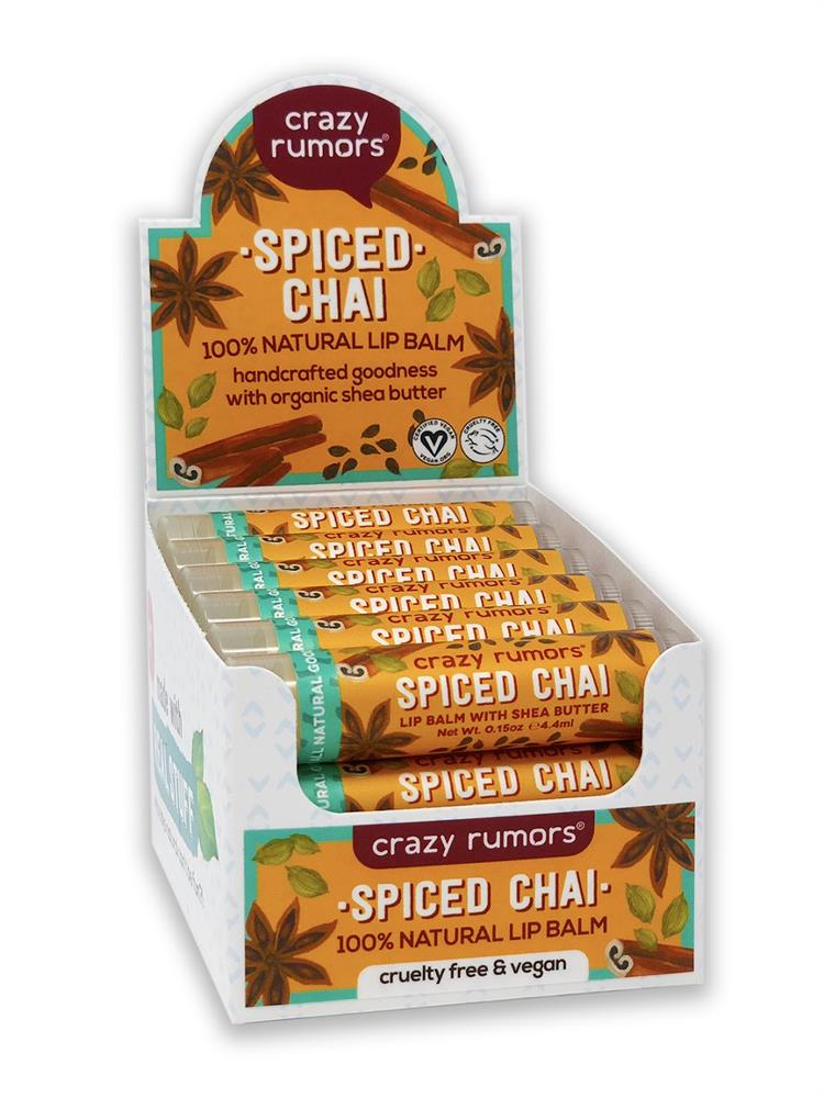 Spiced Chai Flavour Vegan Lip Balm 4ml