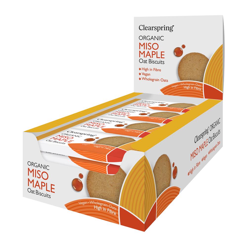 Organic Oat Biscuits - Miso Maple 40g
