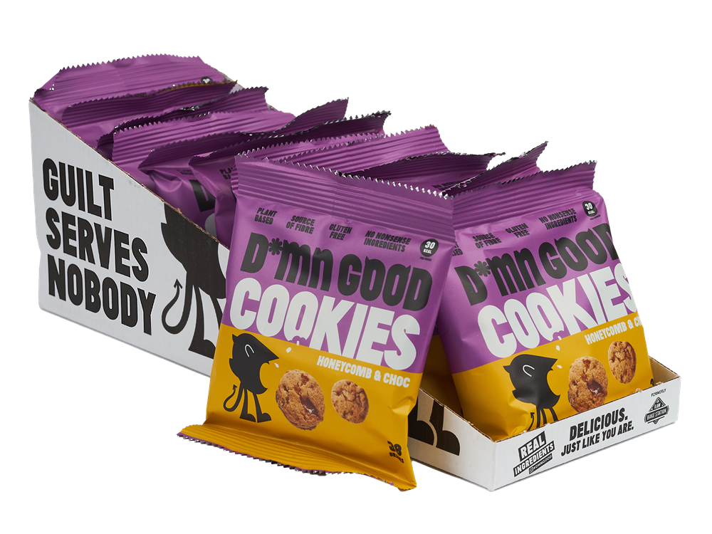 Vegan Honeycomb and Choc Cookies 38g