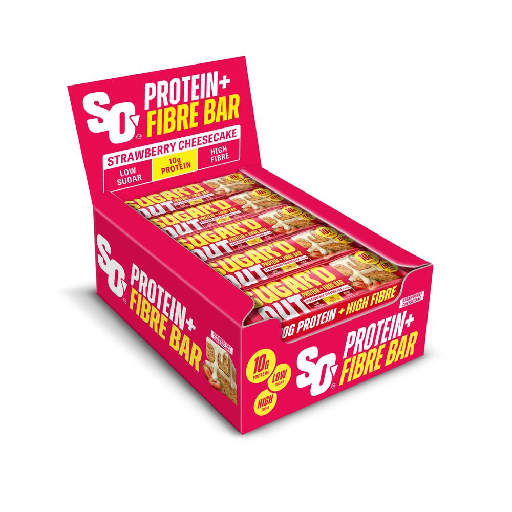 Strawberry Cheesecake Protein & Fibre Oat Bar 62g