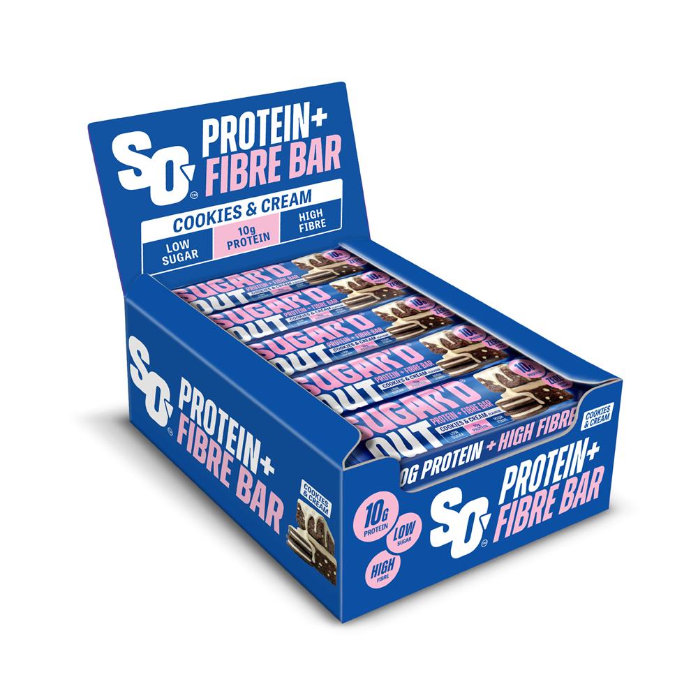 Cookies & Cream Protein + Fibre Oat Bar 62g