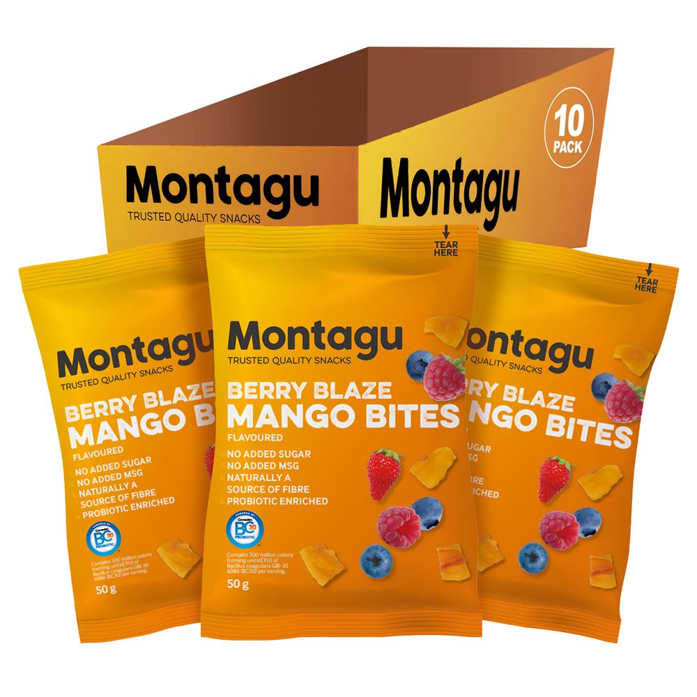 Dried Mango Bites Berry Blaze 50g