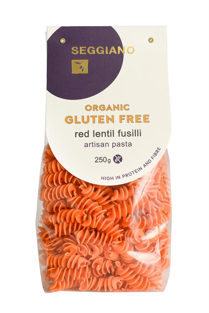 Organic Gluten Free Red Lentil Fusilli 250g