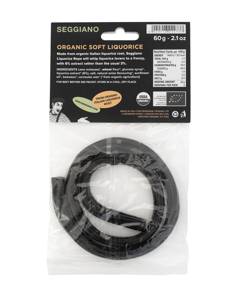 Organic Liquorice Ropes 60g