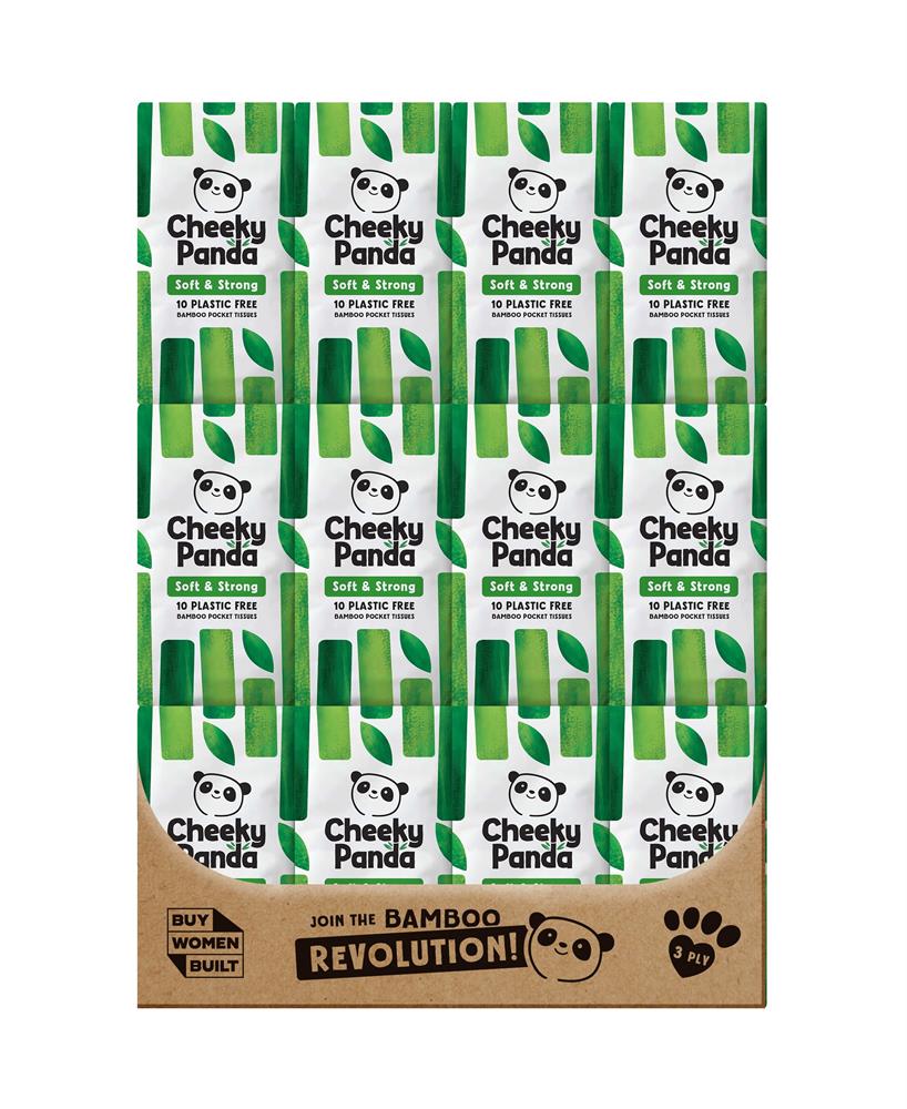 8 packs of 100% bamboo pocket tissue; 10 tissues per pack